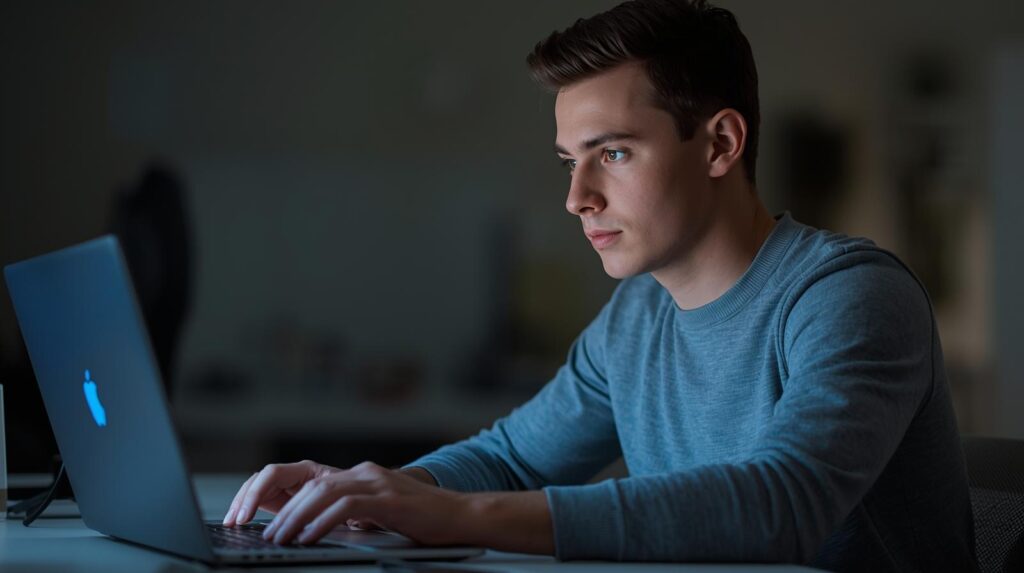 jovem estudando renda extra.